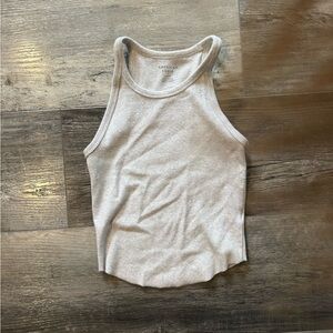 American Eagle Outfitters Light Gray Tank Top